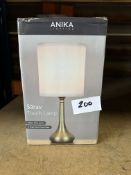 Anika Sarav Touch Lamp. RRP £30 - Grade U