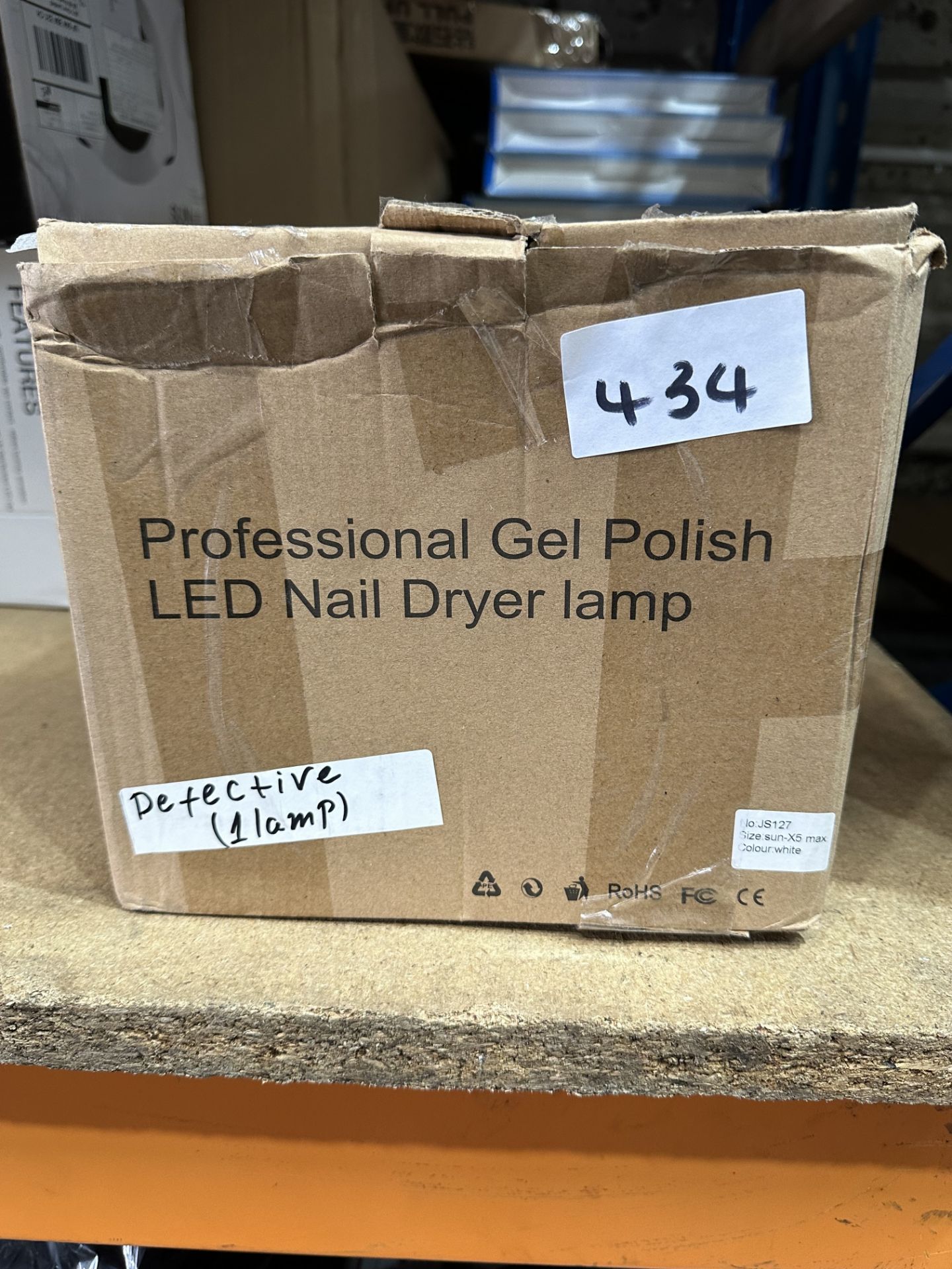 Pro Gel Polish LED Nail Dryer Lamp. RRP £25 - Grade U