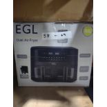 EGL Dual Drawer Airfryer. RRP £70 - Grade U