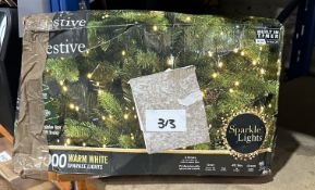 Festove 2000 Warm Whites Sparkle Lights. RRP £40 - Grade U