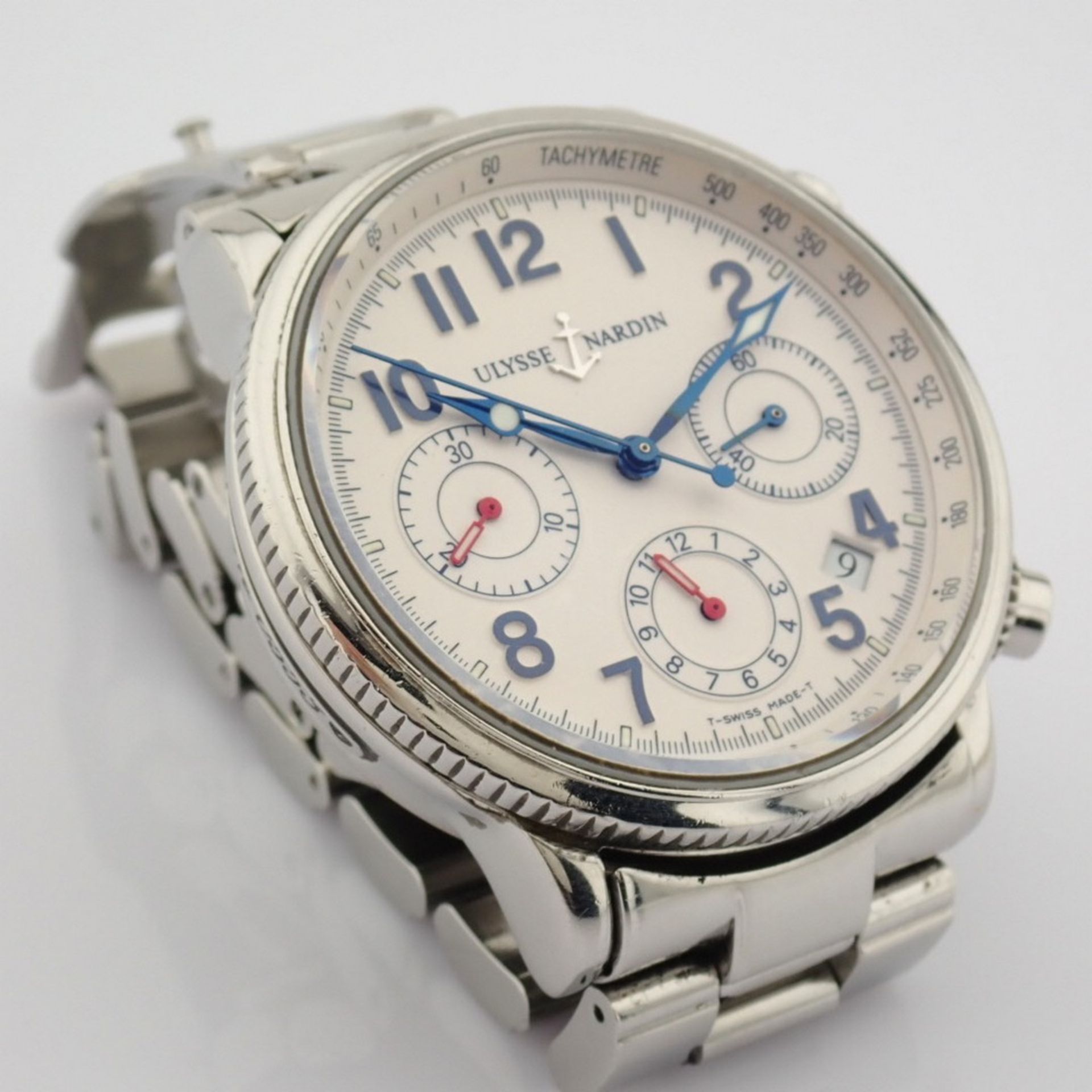 Ulysse Nardin / Marine Chronograph 353 22 - Gentlemen's Steel Wristwatch - Image 2 of 16
