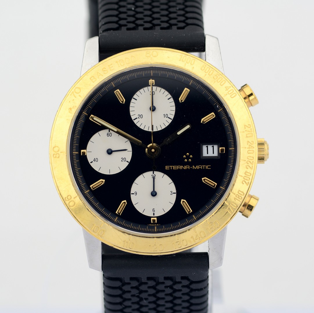 Eterna-Matic / Kontiki Chronograph - Gentlemen's Gold/Steel Wristwatch - Image 2 of 7