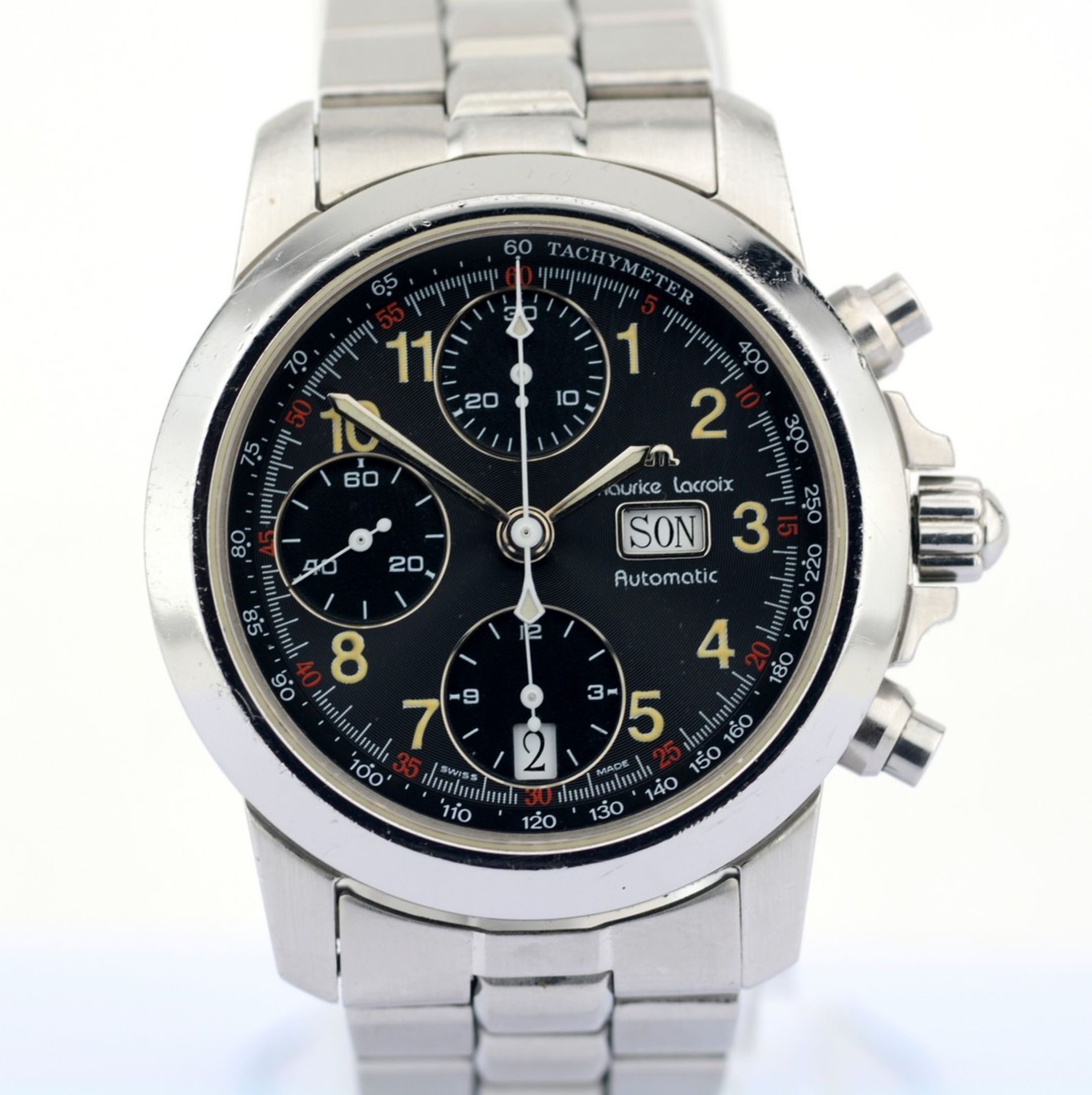 Maurice Lacroix / 39721 Automatic Chronograph - Gentlemen's Steel Wristwatch - Image 4 of 11