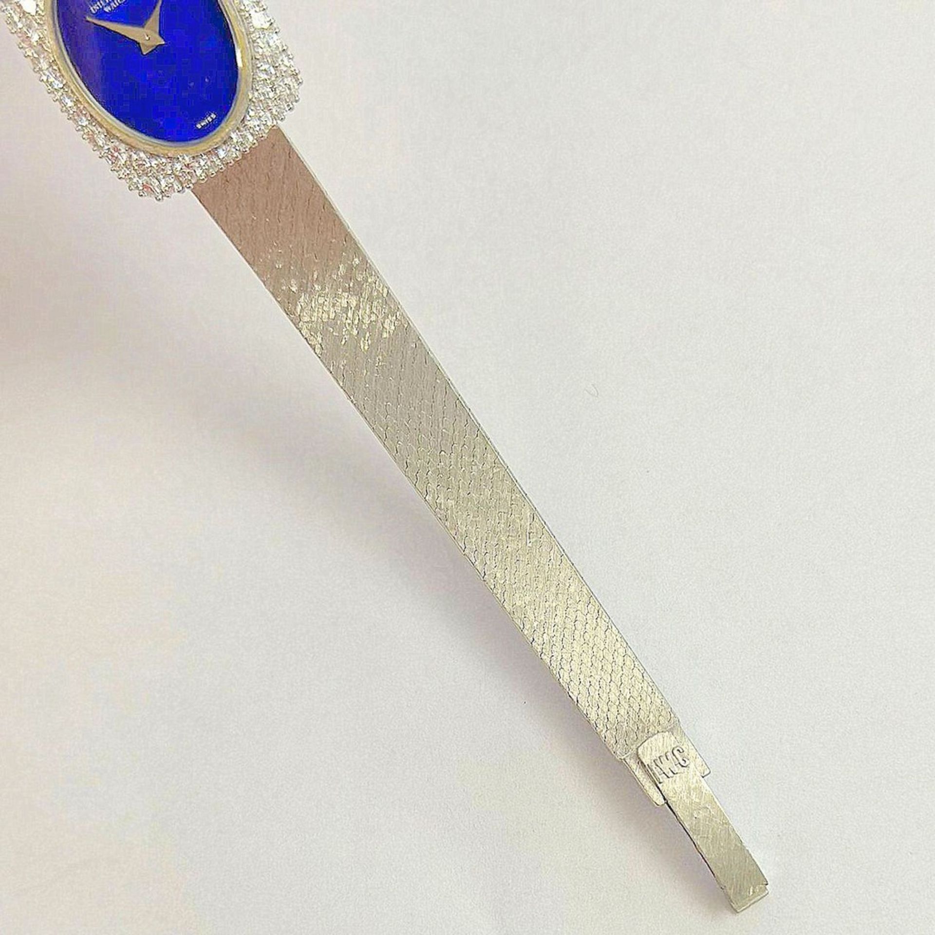 IWC / Lapis Lazuli Dial Diamond Bezel Cocktail - Lady's White Gold Wristwatch - Image 7 of 8