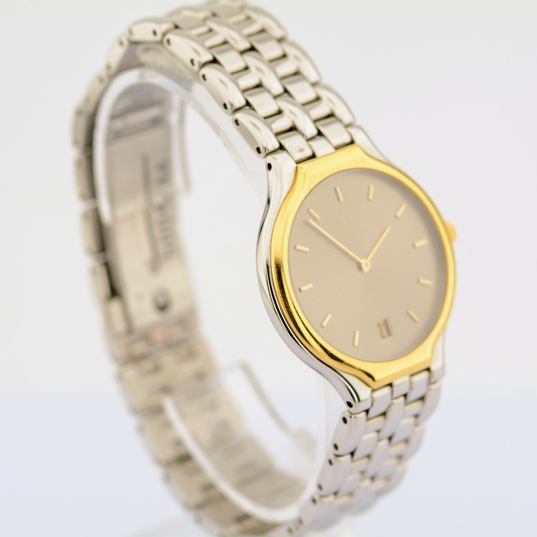 Omega / De Ville Symbol 18K Bezel - Unisex Gold/Steel Wristwatch - Bild 3 aus 6