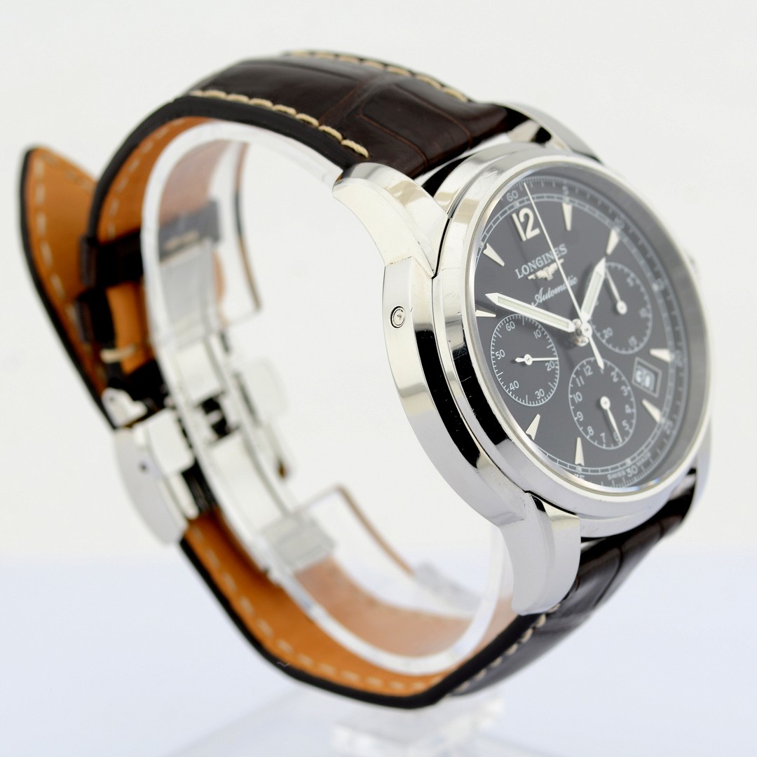 Longines / L2.784.4 Saint-Imier Collection Chronograph Automatic - Gentlemen's Steel Wristwatch - Image 3 of 9