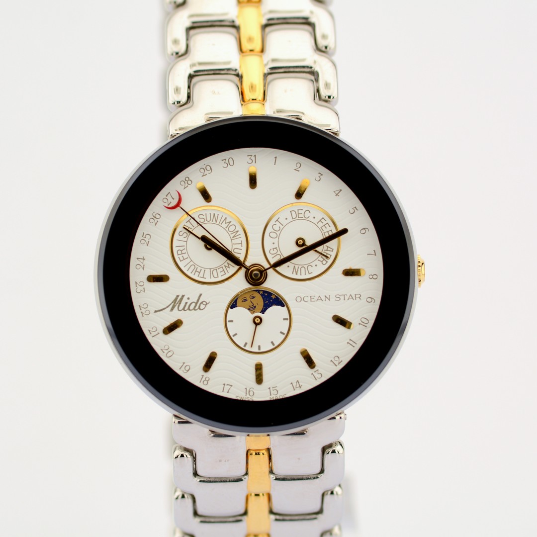 Mido / Moon Triple & Perpetual Calendar - Gentlemen's Steel Wristwatch - Bild 3 aus 8