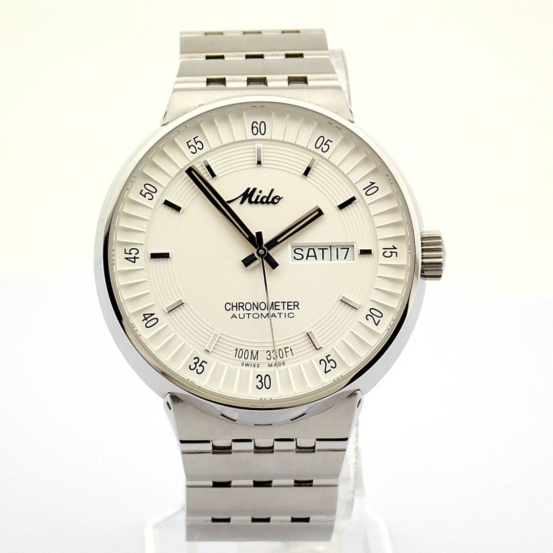 Mido / All Dial Day Date Chronometer Automatic Transparent (Unworn) - Gentlemen's Steel Wristwatc... - Image 4 of 12