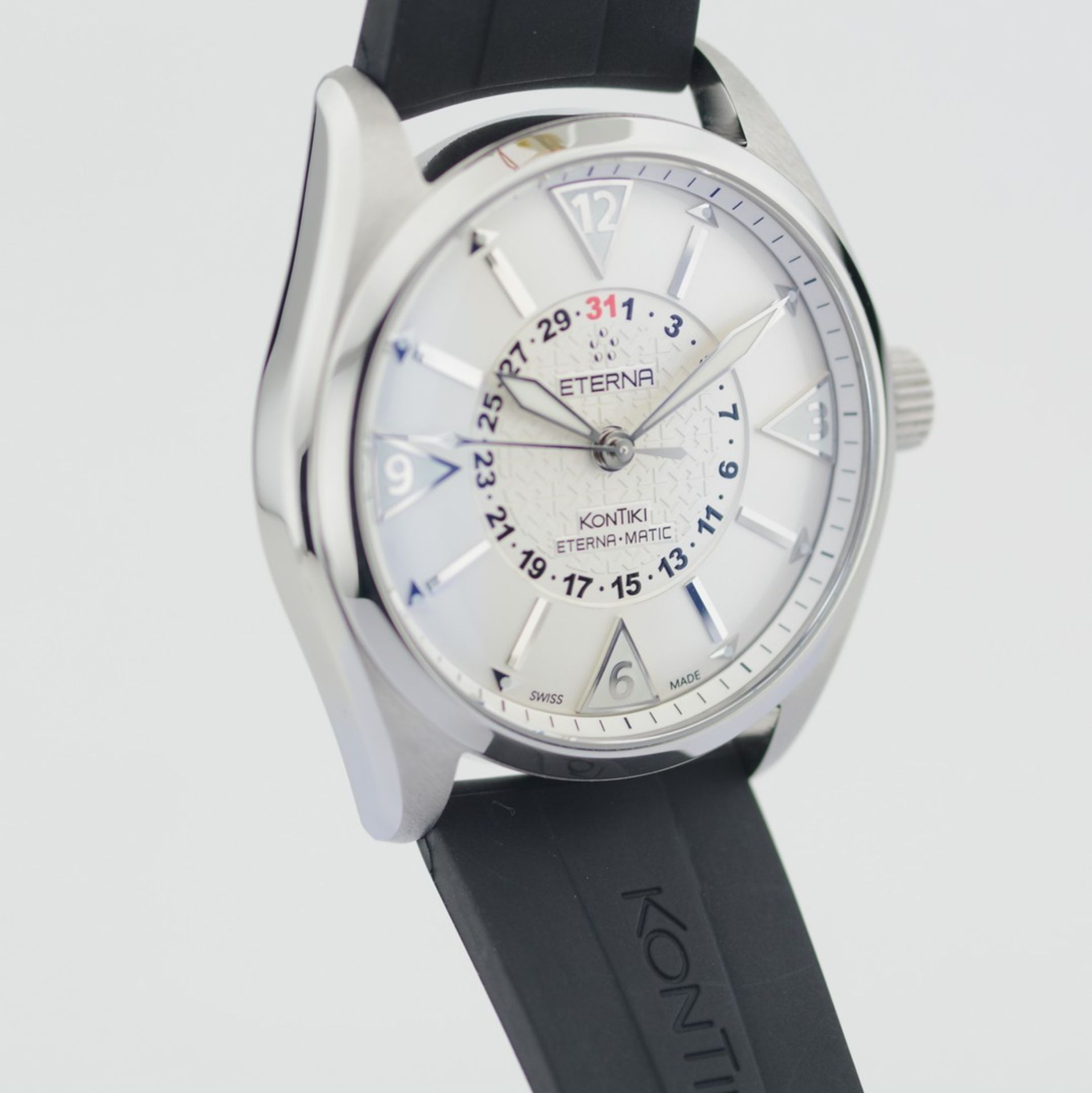 Eterna-Matic / Kontiki - Four Hands - Gentlemen's Steel Wristwatch - Image 3 of 8
