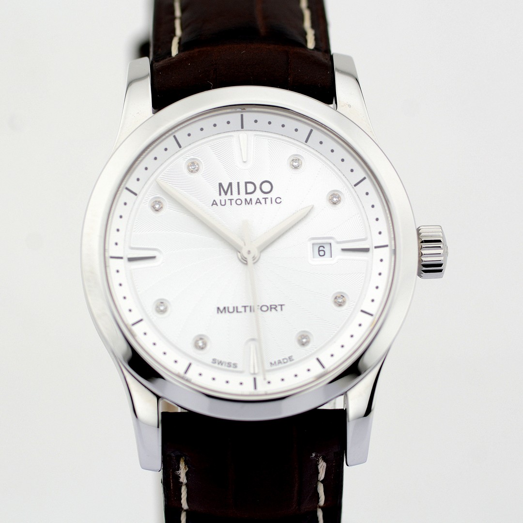 Mido / Multifort Diamonds Automatic Date - Lady's Steel Wristwatch - Image 8 of 8