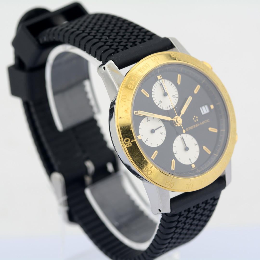 Eterna-Matic / Kontiki Chronograph - Gentlemen's Gold/Steel Wristwatch - Image 5 of 7