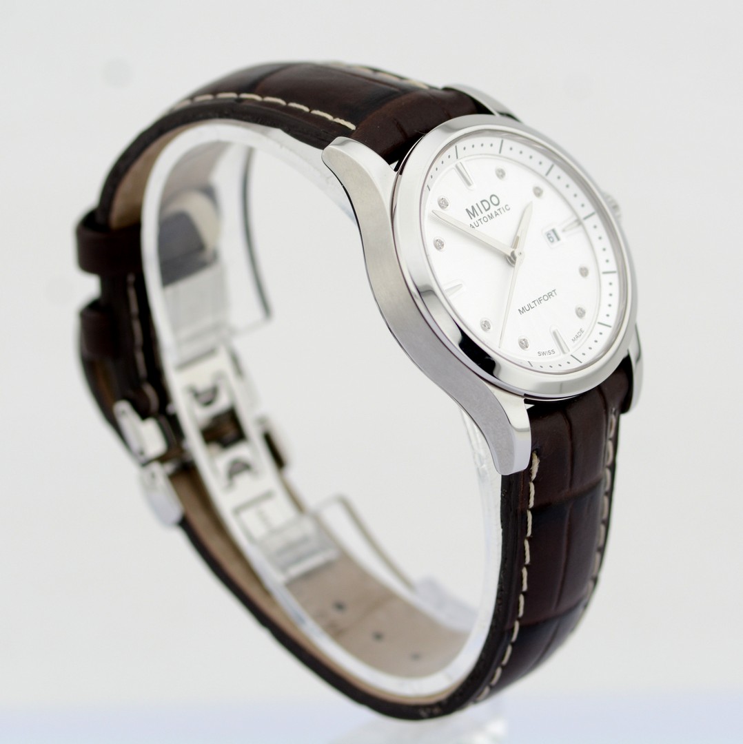 Mido / Multifort Diamonds Automatic Date - Lady's Steel Wristwatch - Image 4 of 8