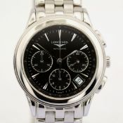 Longines / Flagship Automatic Chronograph Date - Gentlemen's Steel Wristwatch