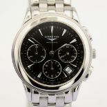 Longines / Flagship Automatic Chronograph Date - Gentlemen's Steel Wristwatch