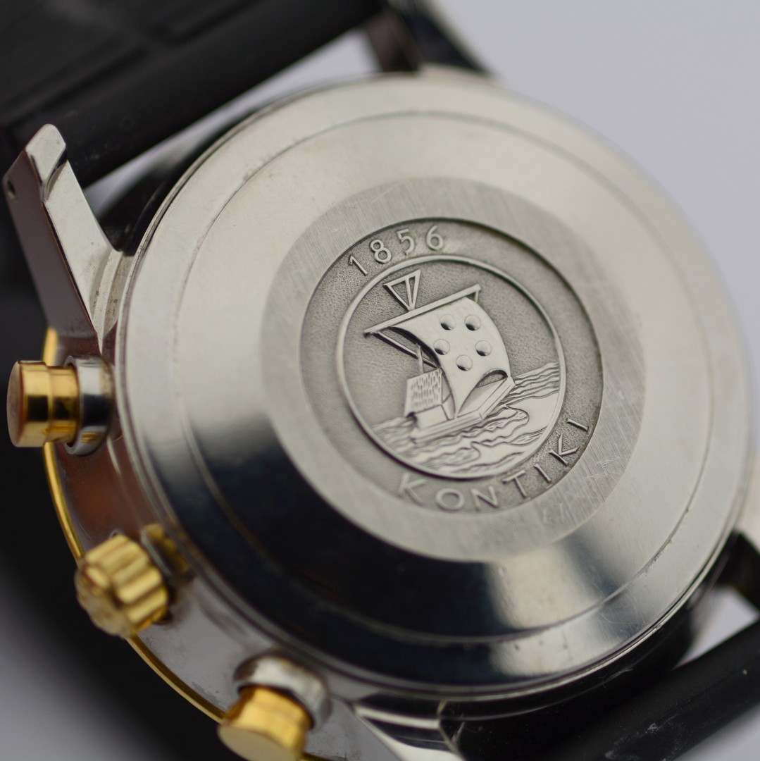 Eterna-Matic / Kontiki Chronograph - Gentlemen's Gold/Steel Wristwatch - Image 7 of 7