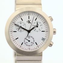 Calvin Klein / Chronograph - Gentlemen's Steel Wristwatch