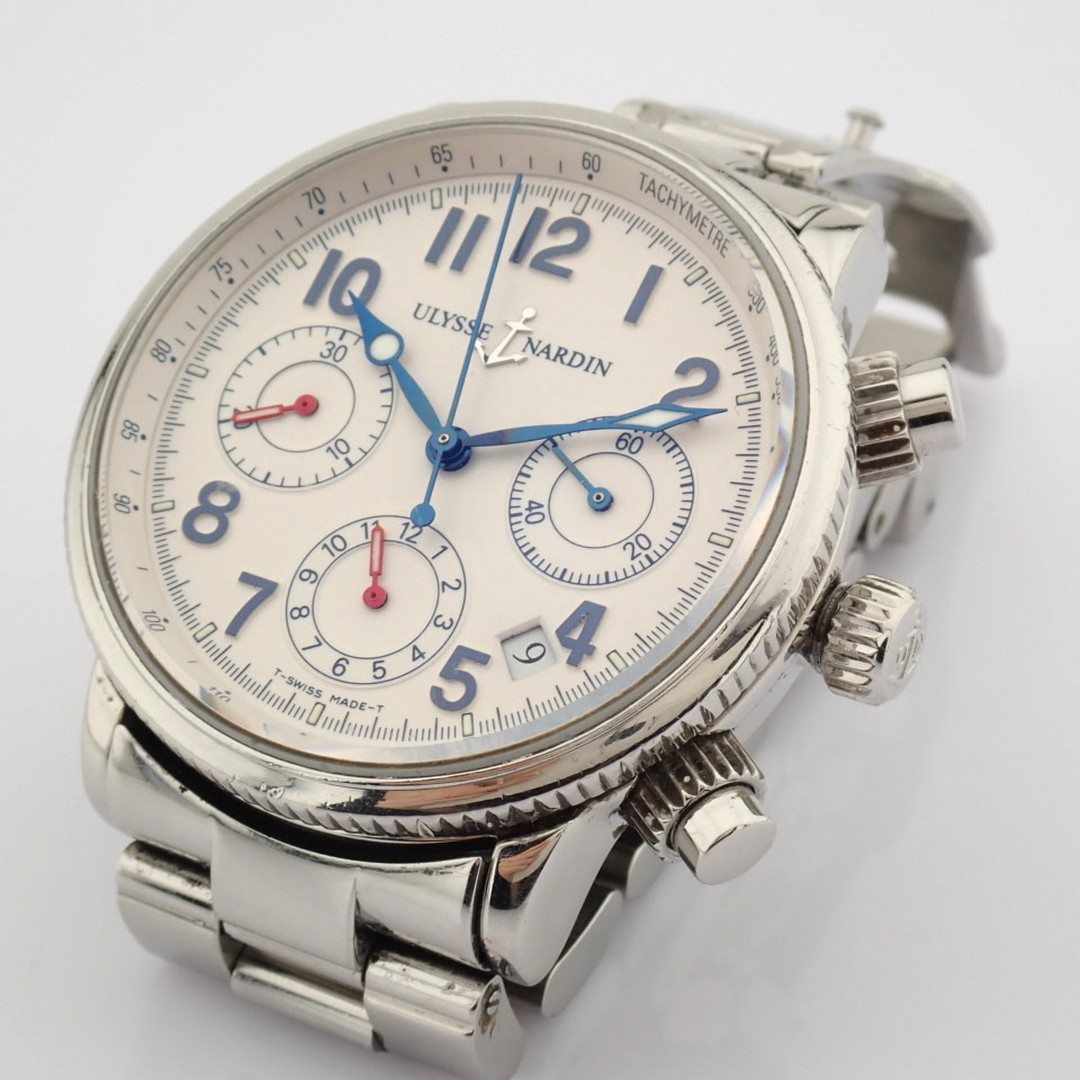 Ulysse Nardin / Marine Chronograph 353 22 - Gentlemen's Steel Wristwatch - Bild 3 aus 16