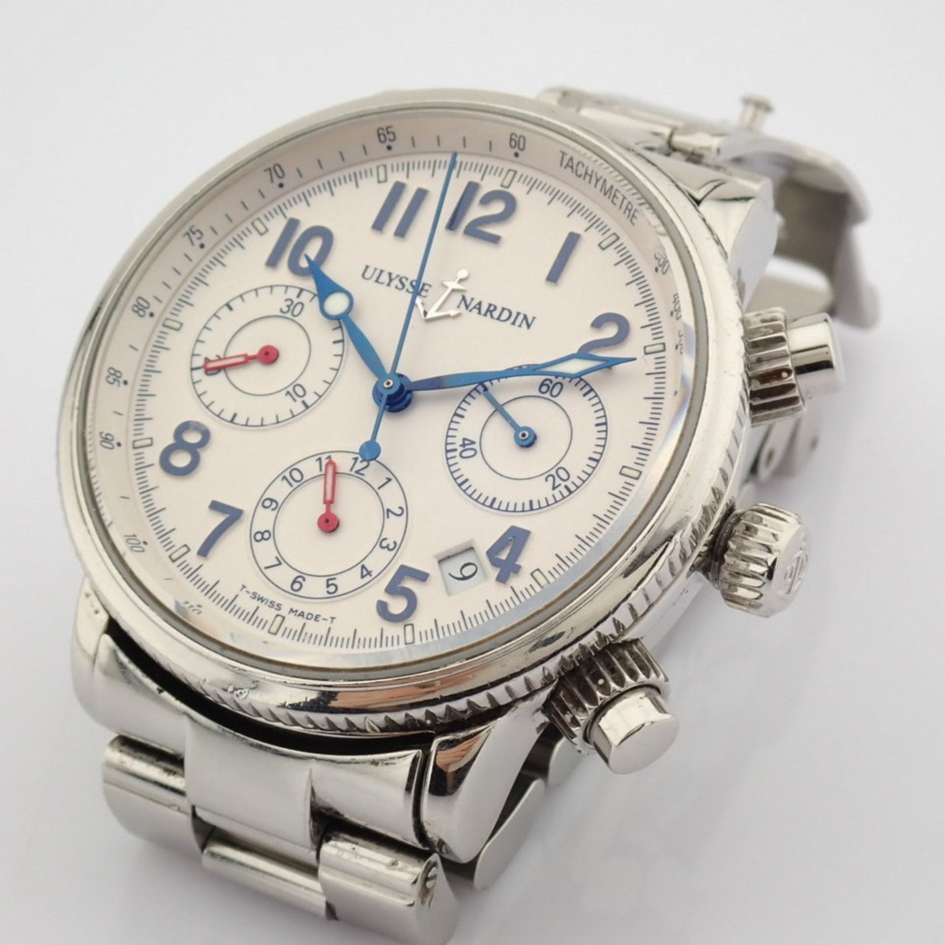 Ulysse Nardin / Marine Chronograph 353 22 - Gentlemen's Steel Wristwatch - Image 3 of 16