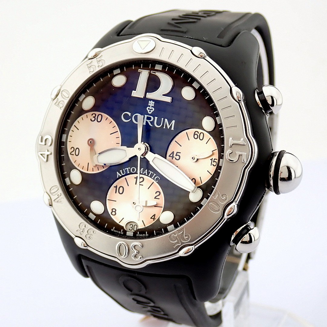 Corum / Midnight Chronograph Diver Taucher - Gentlemen's Steel Wristwatch - Image 7 of 12