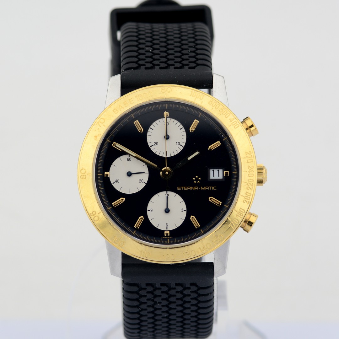 Eterna-Matic / Kontiki Chronograph - Gentlemen's Gold/Steel Wristwatch - Image 3 of 7