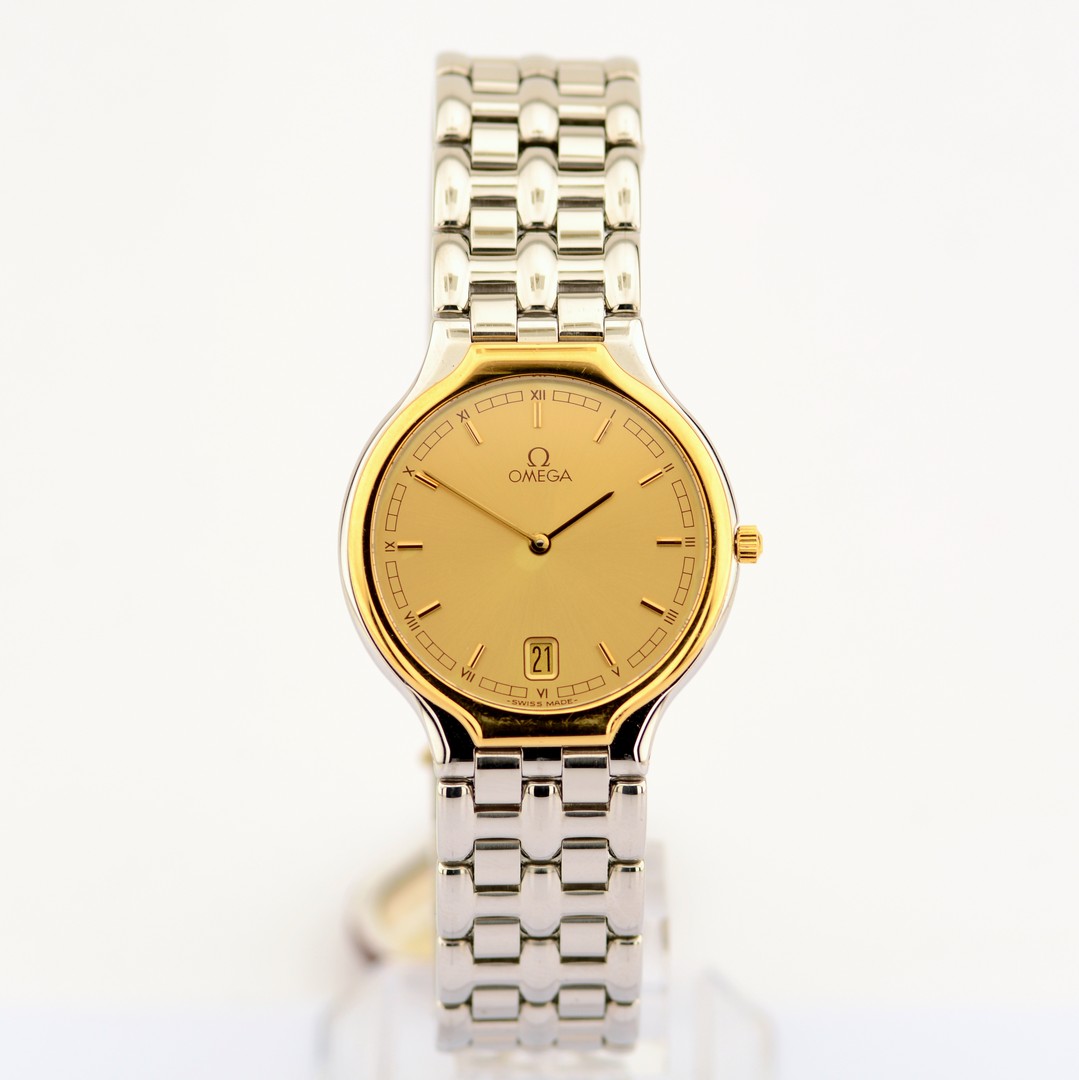 Omega / De Ville Symbol 18K Bezel - Unisex Gold/Steel Wristwatch - Bild 4 aus 8