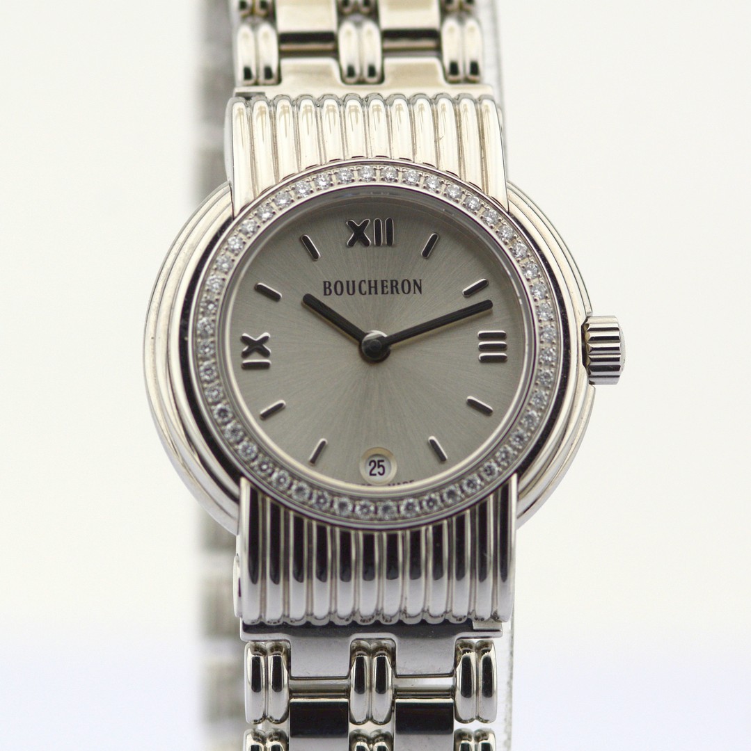 Boucheron / AG 251450 Diamond Case - Lady's Steel Wristwatch - Image 5 of 10