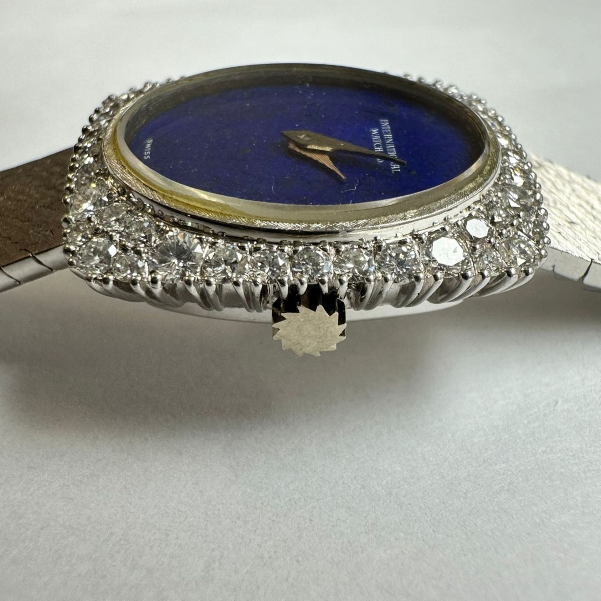 IWC / Lapis Lazuli Dial Diamond Bezel Cocktail - Lady's White Gold Wristwatch - Image 4 of 8