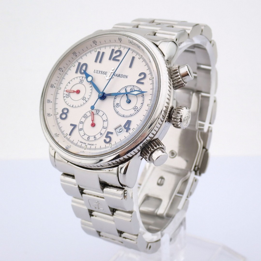 Ulysse Nardin / Marine Chronograph 353 22 - Gentlemen's Steel Wristwatch - Image 12 of 16