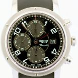Hermès / Clipper CP1.910 - Chronometer - Chronograph - Automatic - Date - Gentlemen's Steel Wrist...