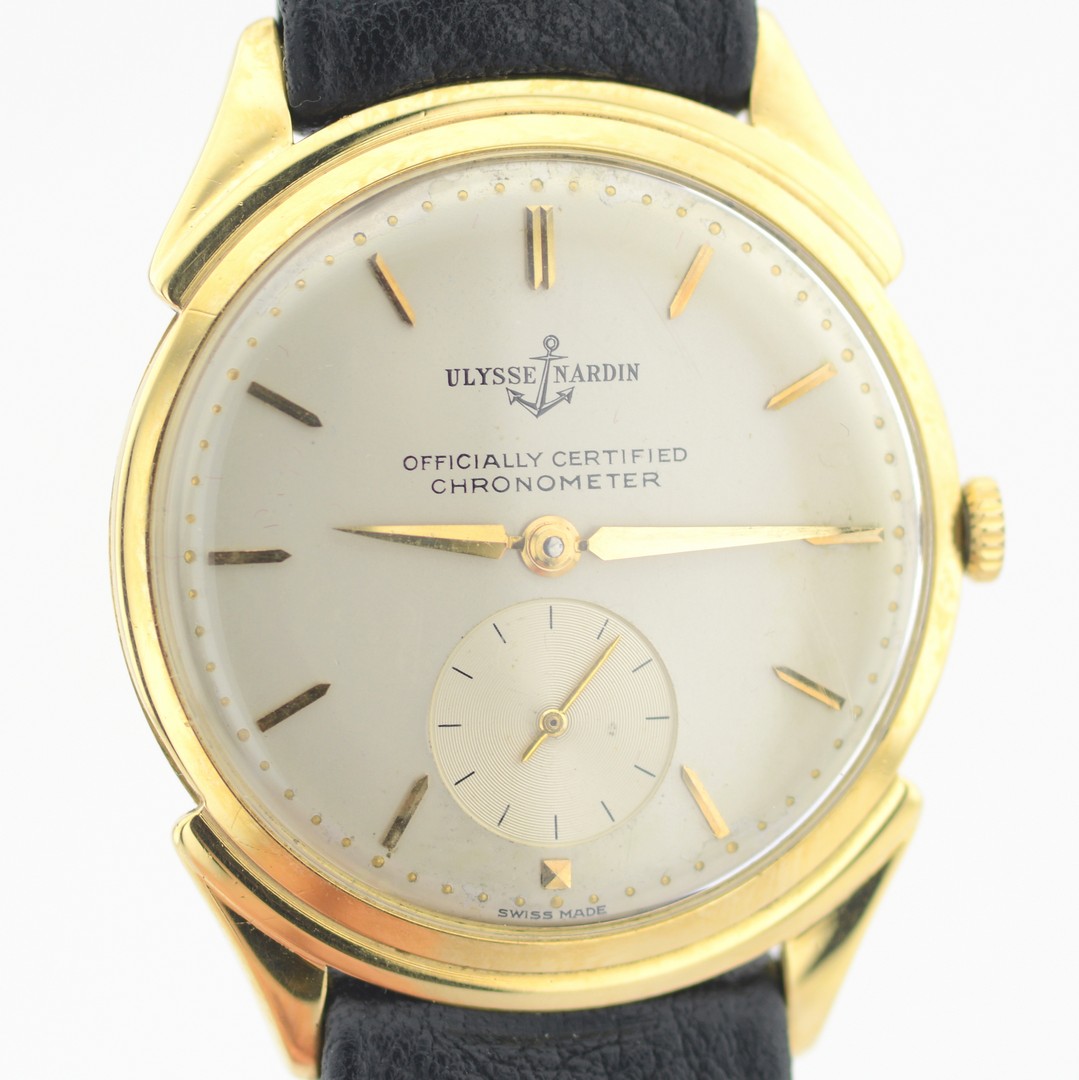 Ulysse Nardin / Chronometer 18K - Gentlemen's Yellow Gold Wristwatch - Image 3 of 8