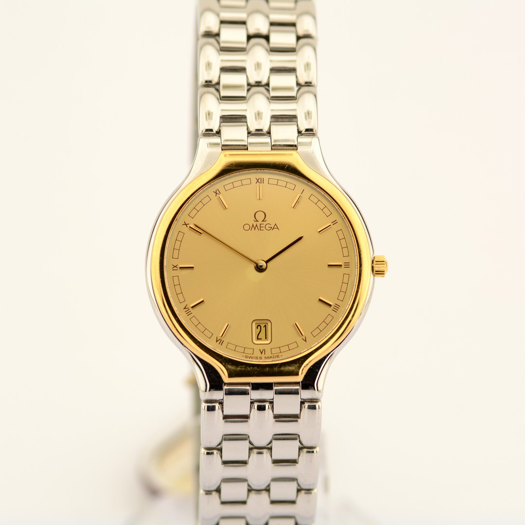 Omega / De Ville Symbol 18K Bezel - Unisex Gold/Steel Wristwatch - Bild 3 aus 8