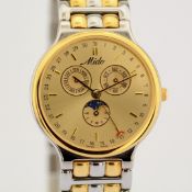 Mido / Moonphase Triple Perpetual Calendar - Unisex Steel Wristwatch