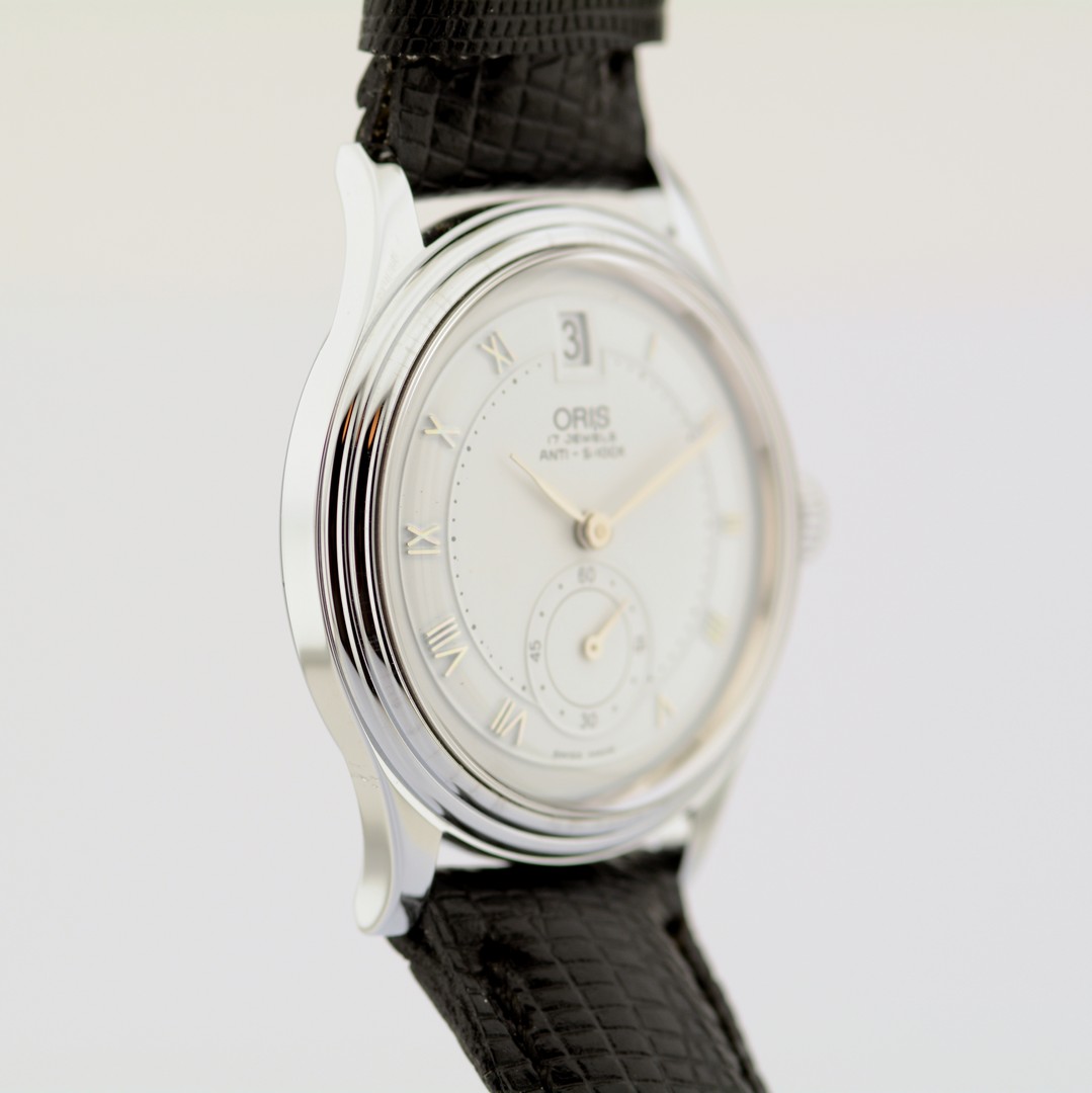 Oris / Unworn Wrist 17 Jewels Anti-Shock - Gentlemen's Steel Wristwatch - Bild 6 aus 9