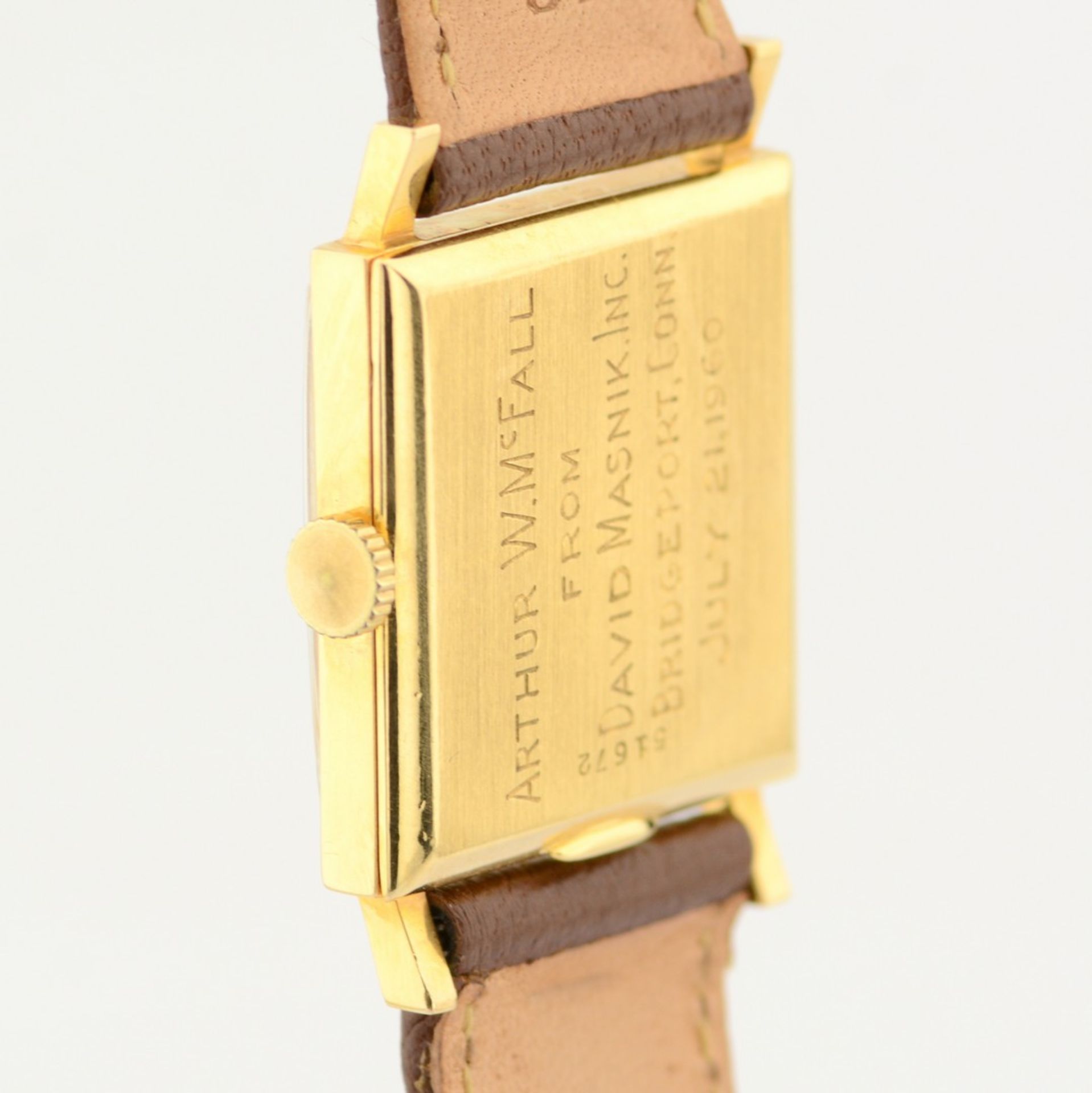 Audemars Piguet / Vintage - Square - Sub Second - Unisex Yellow Gold Wristwatch - Image 10 of 12