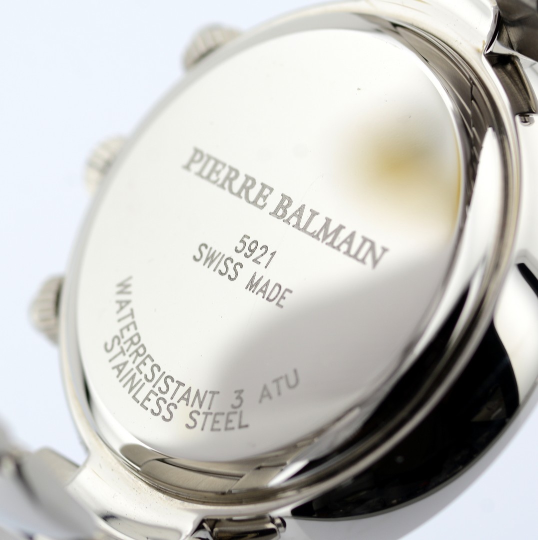 Pierre Balmain / Swiss Chronograph Date - Gentlemen's Steel Wristwatch - Bild 7 aus 7