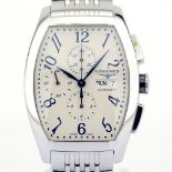 Longines / Longines Evidenza XL 56 mm Chronographer Day Date - Gentlemen's Steel Wristwatch