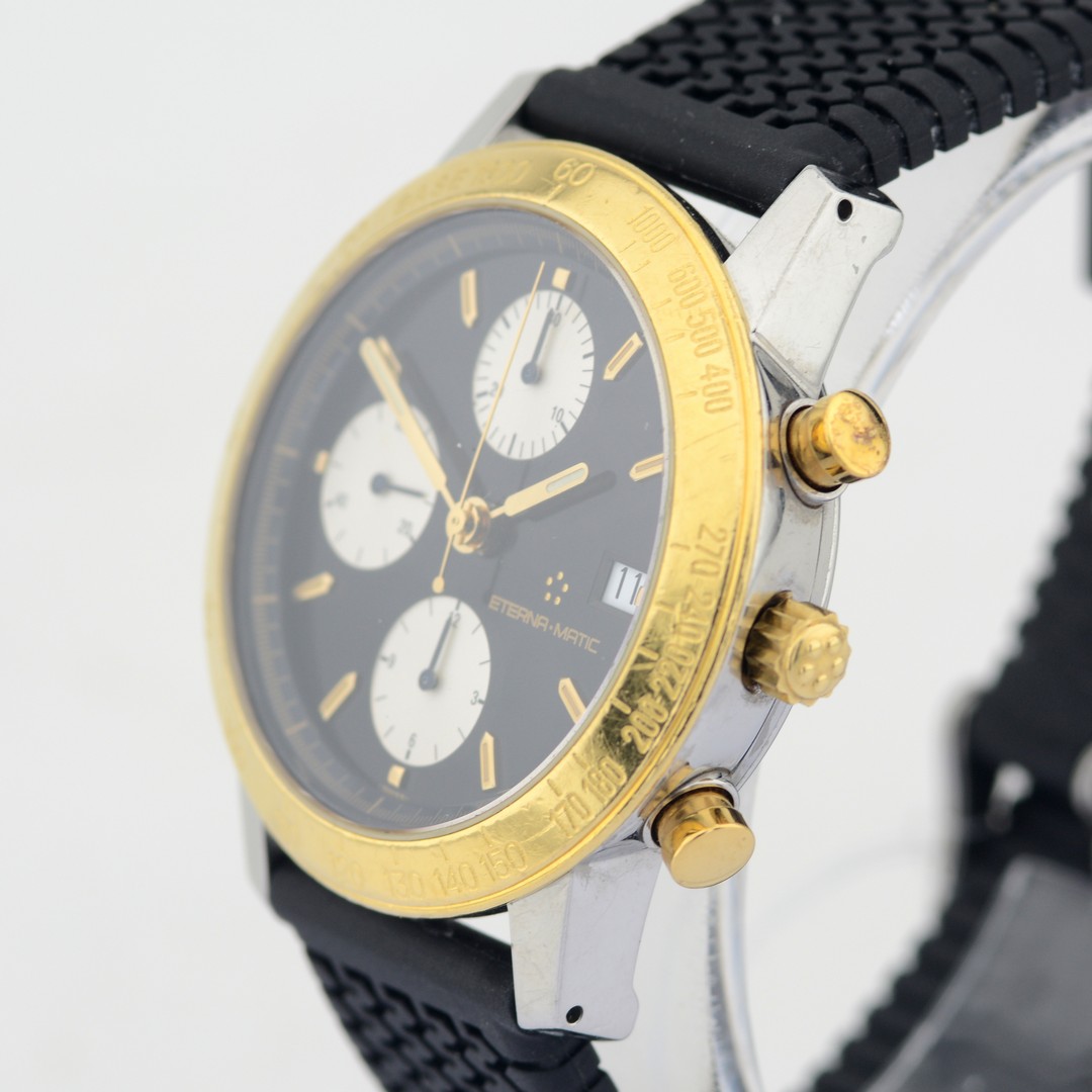 Eterna-Matic / Kontiki Chronograph - Gentlemen's Gold/Steel Wristwatch - Image 4 of 7