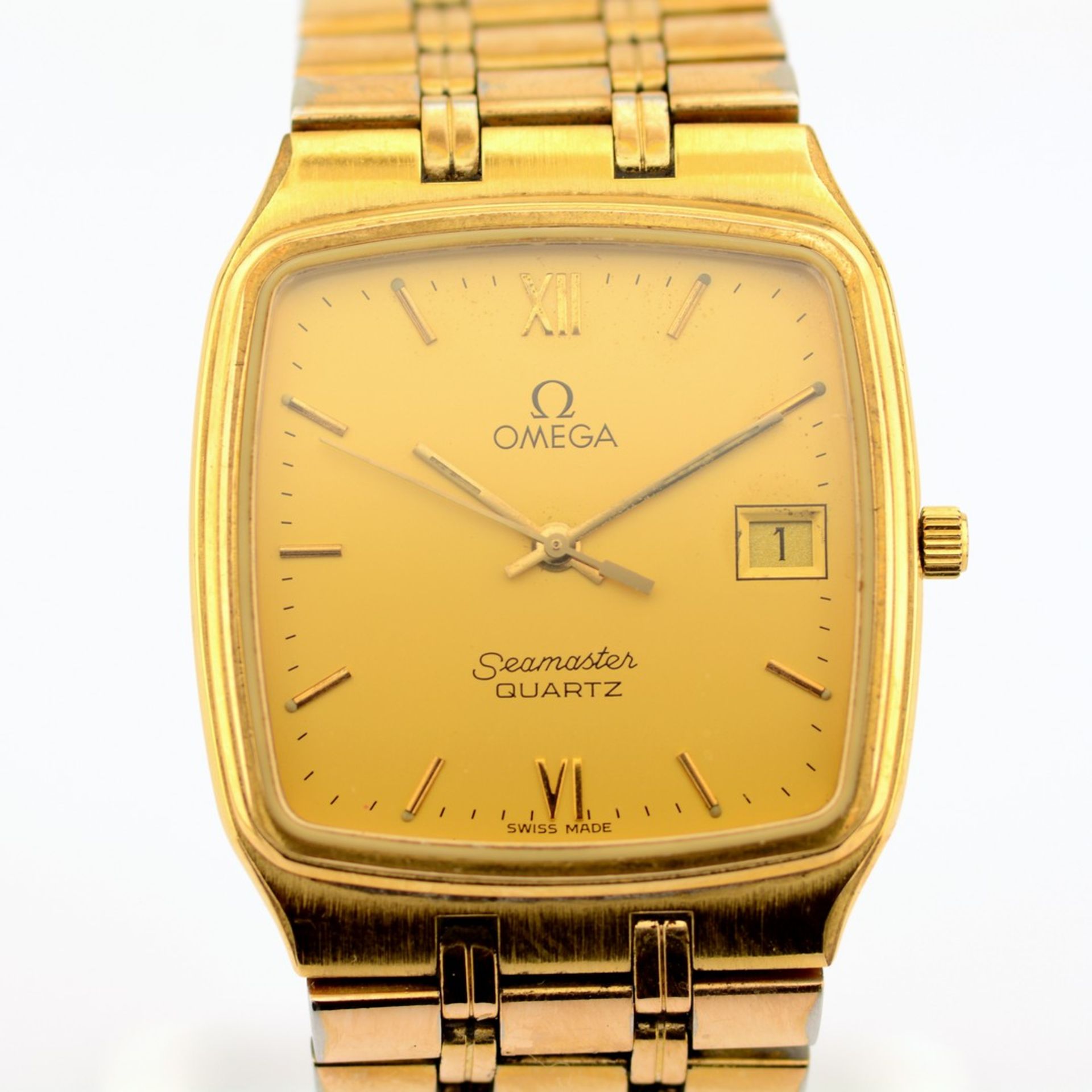 Omega / Seamaster Date - Gentlemen's Steel Wristwatch
