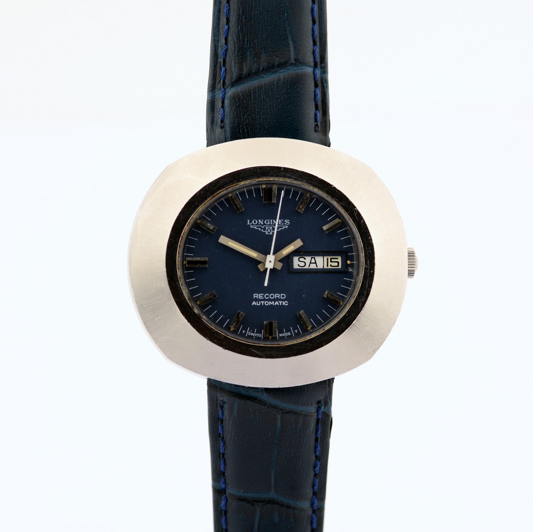 Longines / Record - Automatic - Day/Date - Gentlemen's Steel Wristwatch - Image 4 of 9