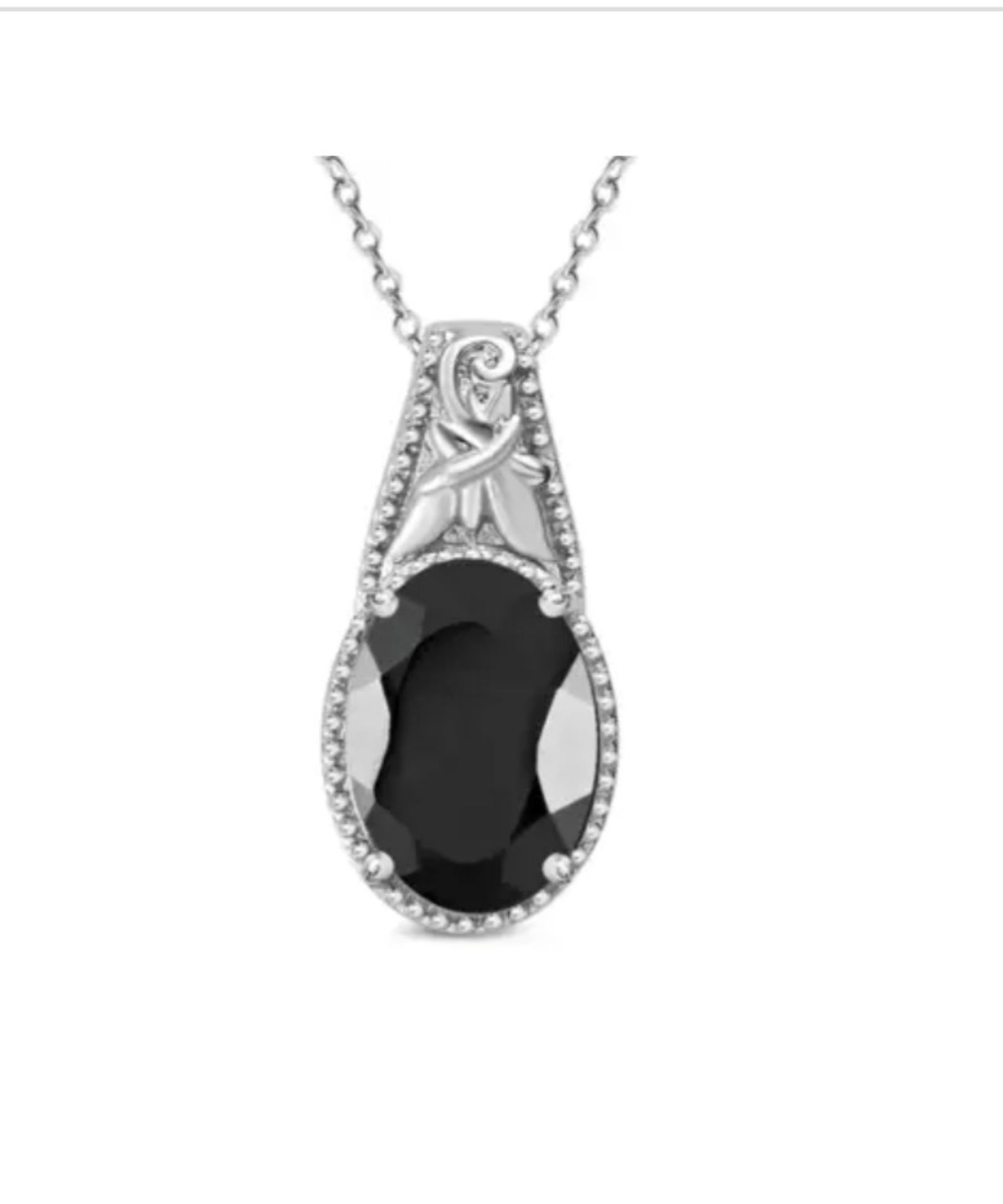 New! 3 Piece Set - Boi Ploi Black Spinel Pendant With Chain, Earrings and Pendant - Image 3 of 4