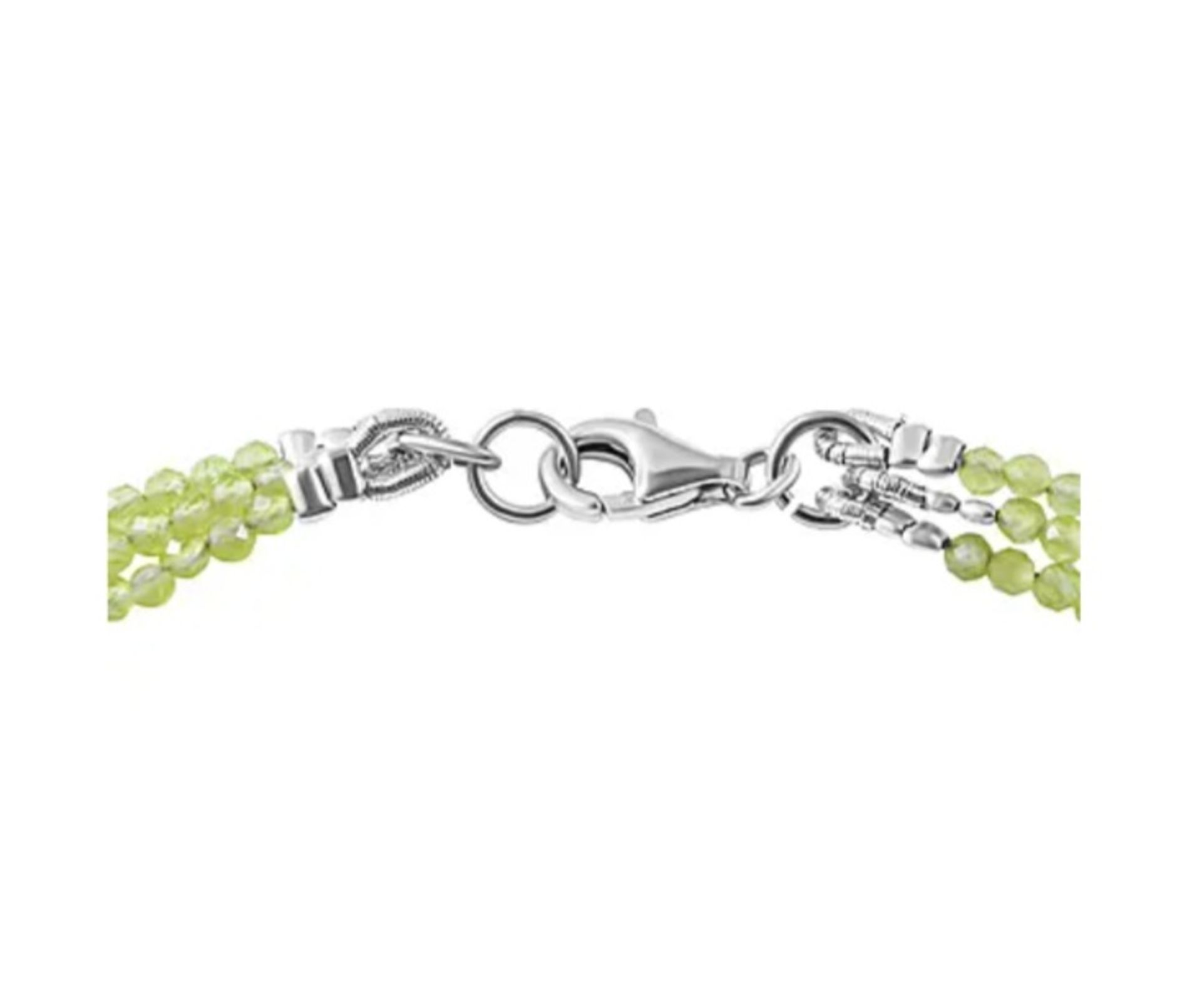 New! Hebei Peridot 3 Strand Necklace & Bracelet - Image 3 of 3