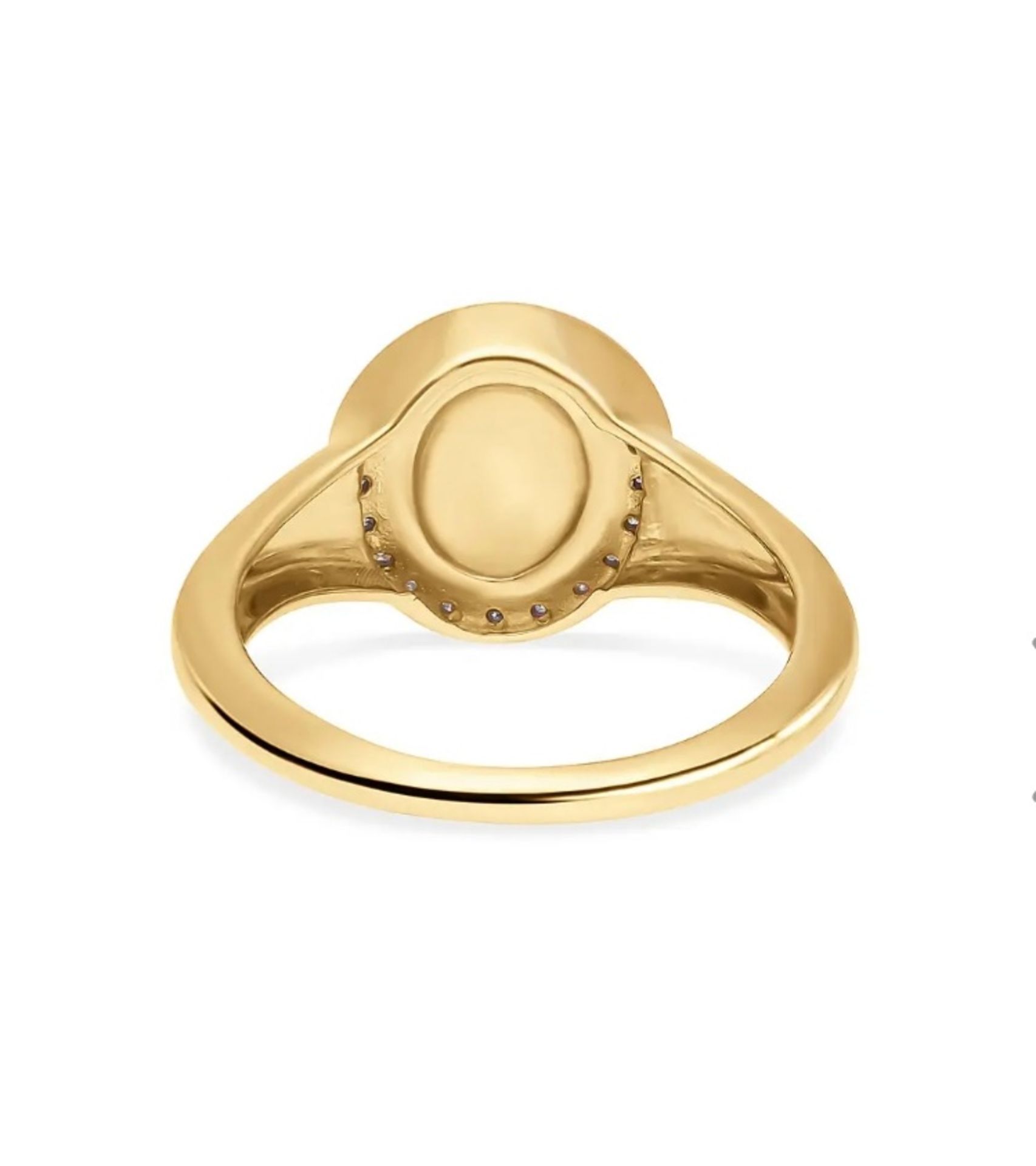 New! Diamond Ring in Vermeil Yellow Gold Plated Sterling Silver - Image 5 of 5