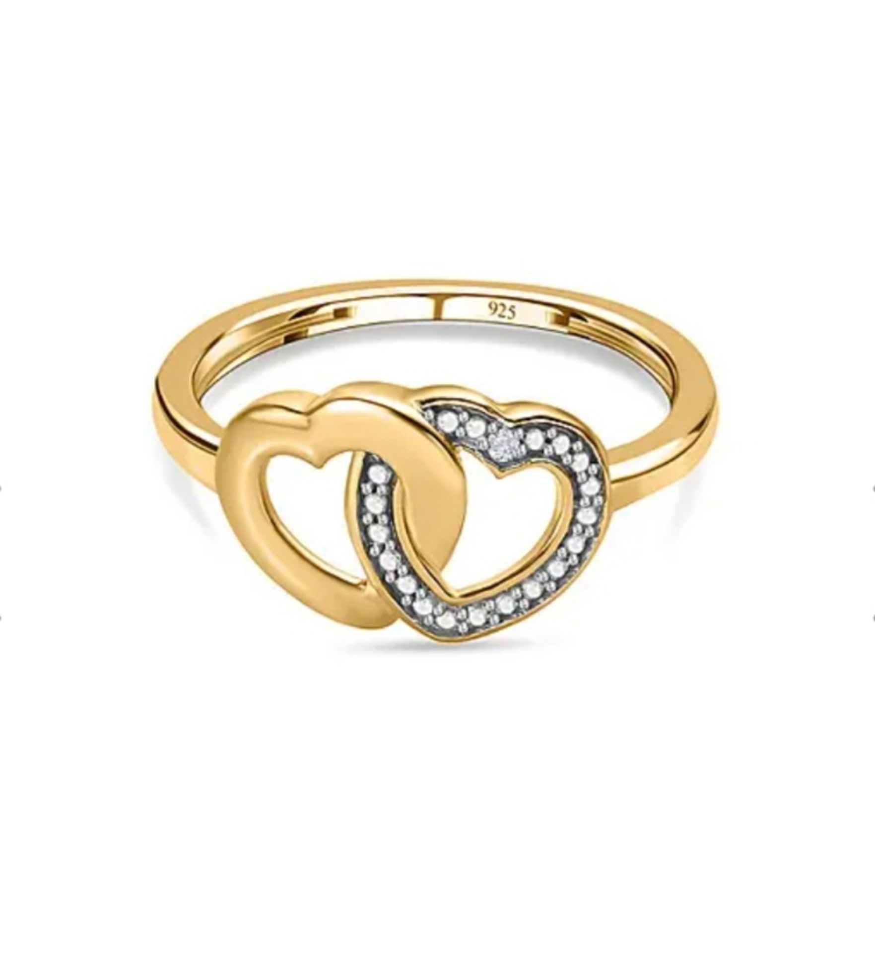 New! Designer Inspired - Diamond (G/H) Heart Ring - Image 3 of 5