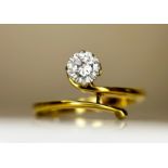 Beautiful Natural 0.30 CT VVS Diamond Ring With 18k Gold