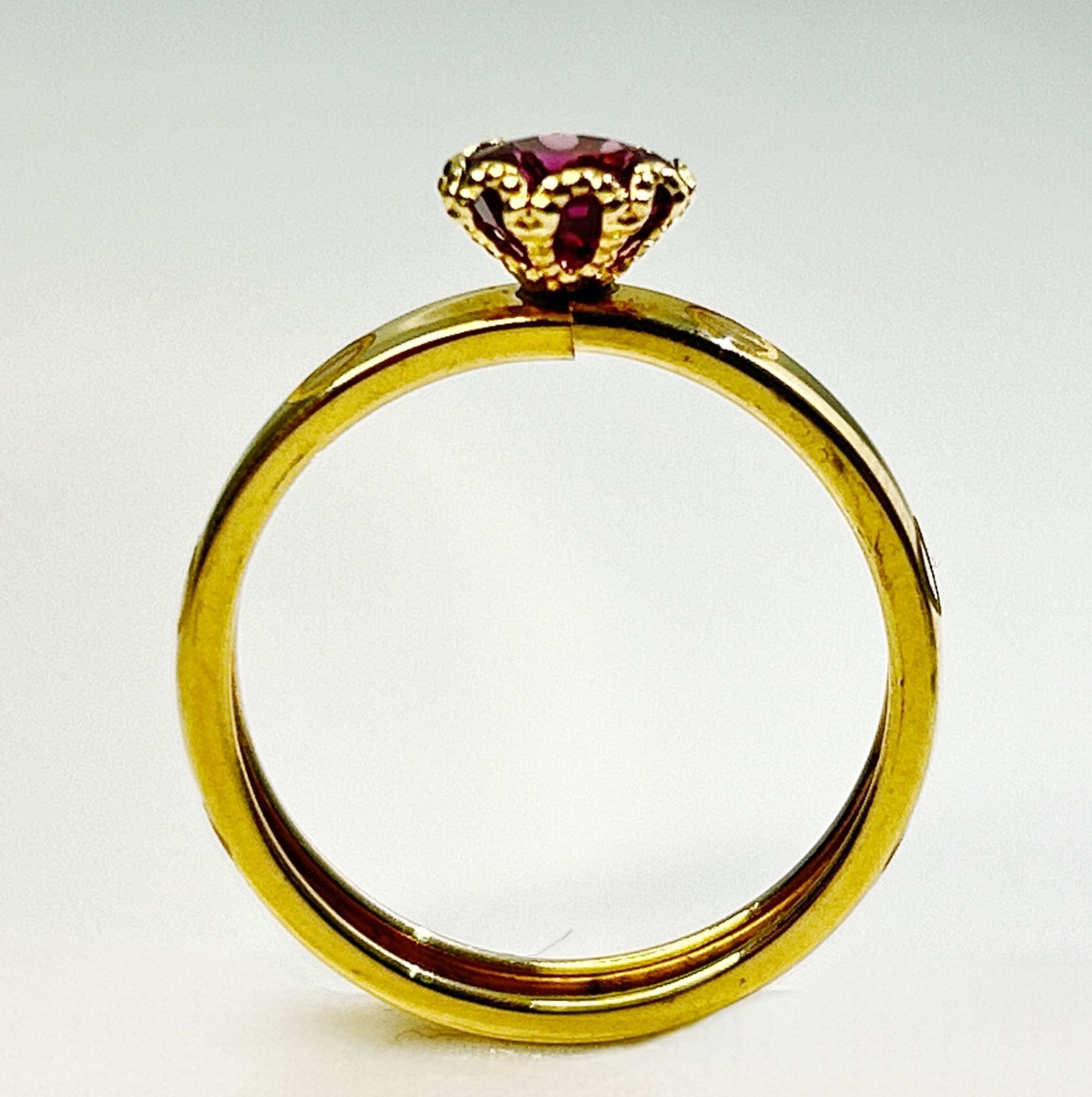 Beautiful Natural Spinel Ring & 18k Yellow Gold - Image 5 of 6