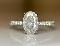 Beautiful Natural 1.69 CT Diamond Ring With 18k Gold