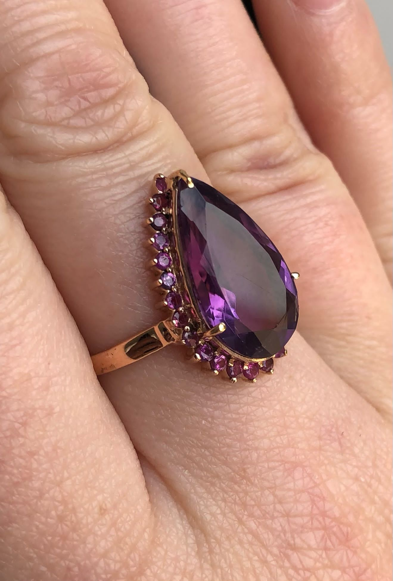 Beautiful Natural Amethyst 4.55Ct With Natural Burma Ruby & 18k White Gold - Image 7 of 9