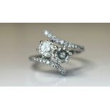 Beautiful Natural 1.15 Carat Diamond Ring With 18k White Gold