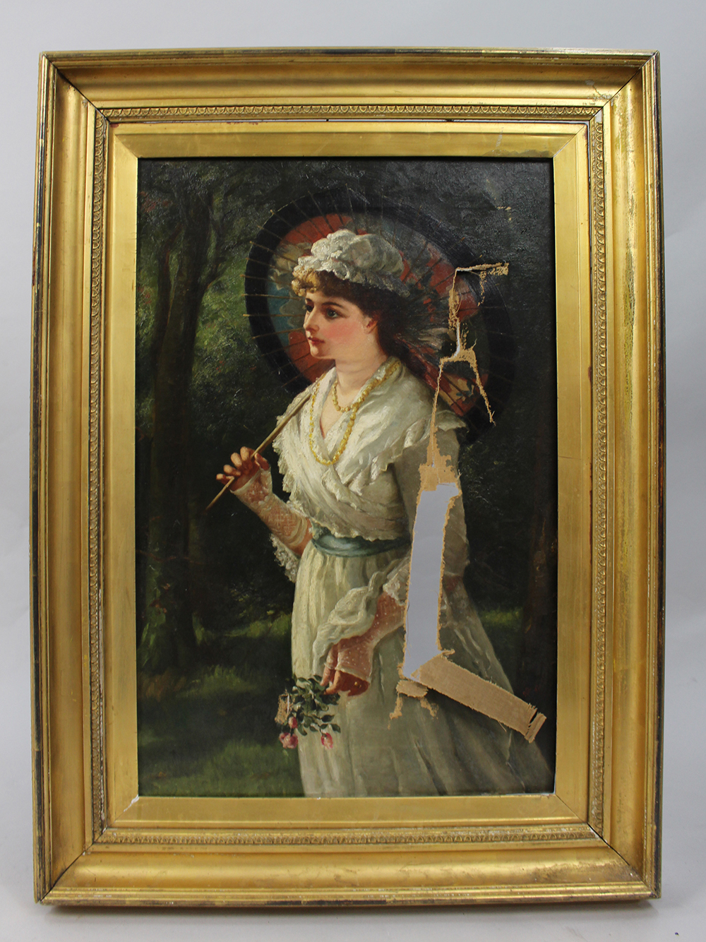 Beatrice Offor Victorian Bride Oil on Canvas Damaged