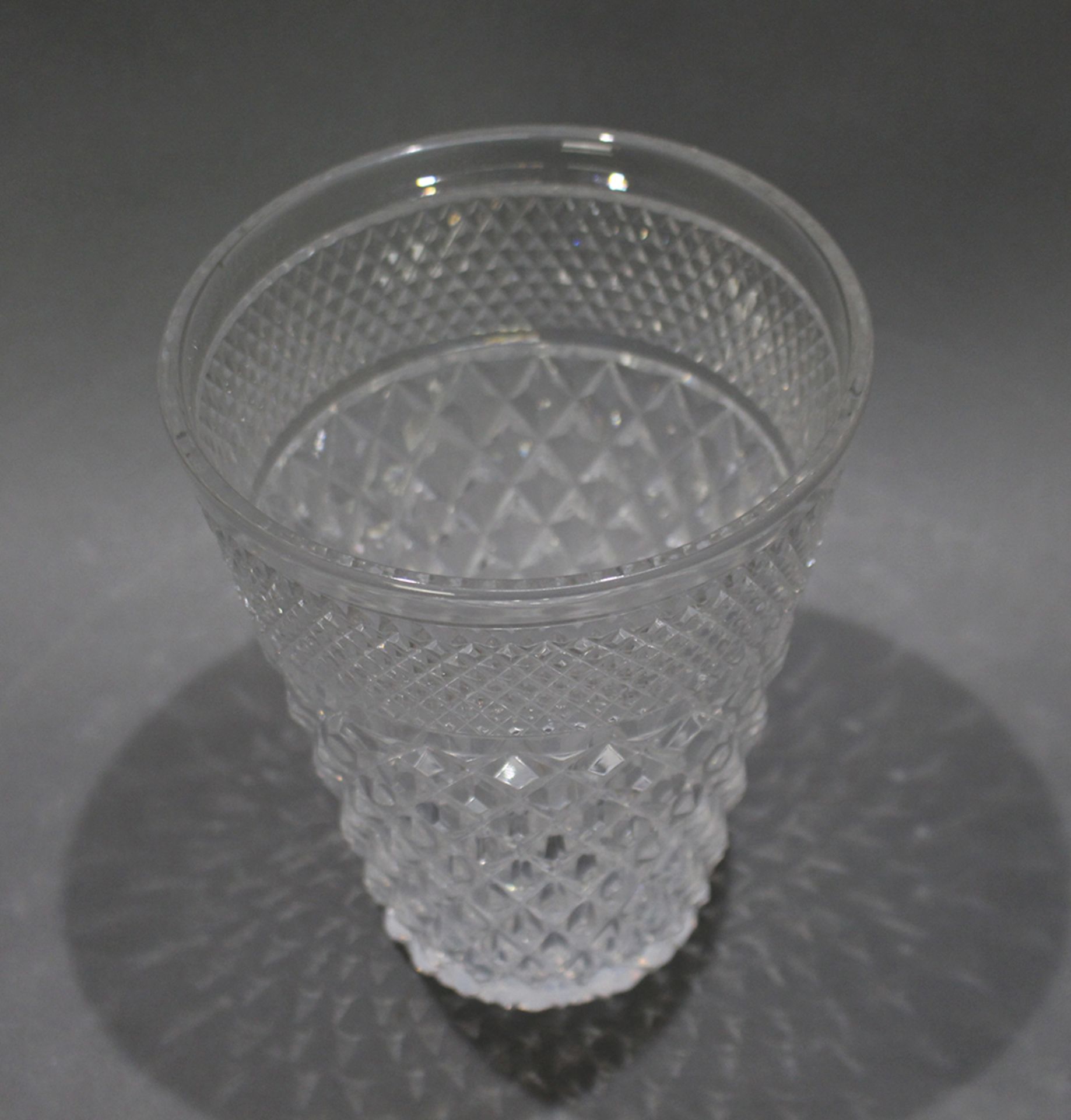 Vintage Cut Glass Crystal Vase Champagne Bucket - Image 2 of 3